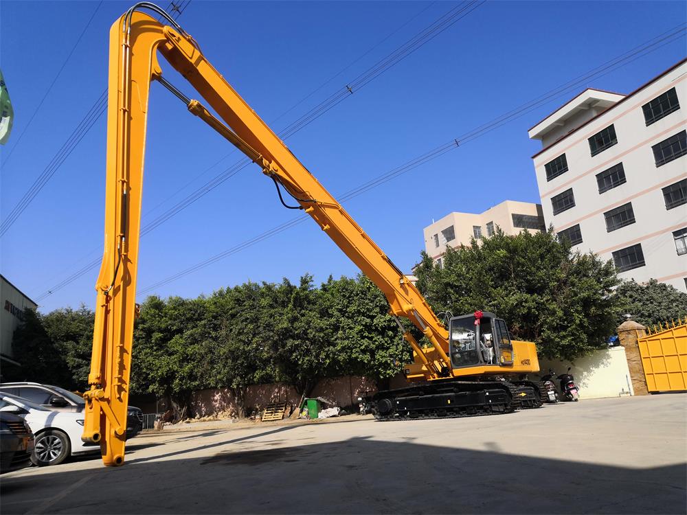 excavator pile driving boom