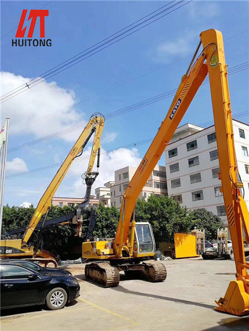 long arm of the excavator