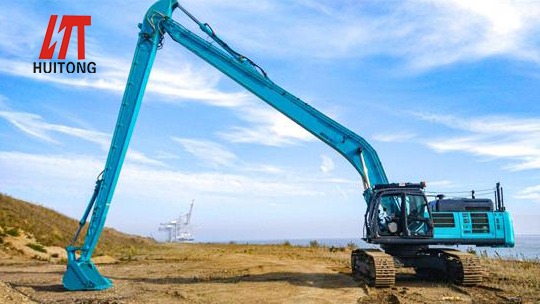 Maintenance of the long reach fronts for hydraulic excavator in different period