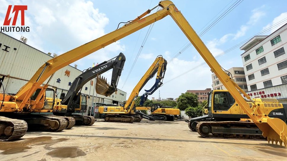 What is the reason for the price increase of the long front boom for excavator