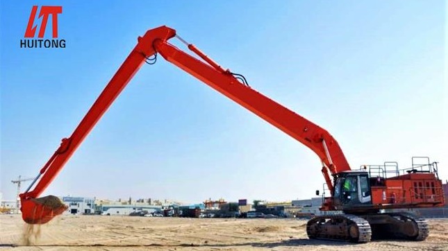 Excavator long reach fronts can still be used like this